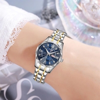 SKMEI 9369 9370 jam tangan pasangan grosir jam tangan pria Reloj baja tahan karat wanita jam tangan tanggal Minggu kekasih