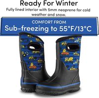 Superbes bottes de pluie en caoutchouc pour filles et garçons, à tige large, pour la cheville et le pied