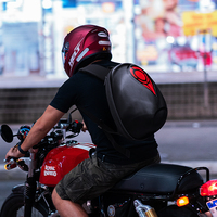 Sea Heart LED Rider Mochila Moto Casco Mochila Impermeable Bluetooth Led Mochila con luces LED