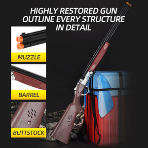 نموذج مسدس لعبة أطفال، مجموعة ألعاب مسدس طلقات بلاستيكي بآلية إطلاق لإطعام الدجاج، للأولاد والبالغين - Product Image 4