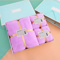 Ensemble de serviettes de bain de qualité supérieure pour la maison et l'hôtel, doux et absorbant, en microfibre corail, 3 pièces, souvenir de mariage