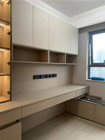 Bureau d'étude en bois de style nordique avec bibliothèque pour la décoration de la chambre d'enfant