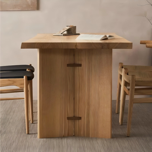 <span class=keywords><strong>Tavolo</strong></span> da Pranzo <span class=keywords><strong>Rettangolare</strong></span> in Legno Massello con Finitura in Cera Bianca, Design Nordico, Arredamento <span class=keywords><strong>per</strong></span> Casa, <span class=keywords><strong>Tavolo</strong></span> da Pranzo/Tè e Scrivania - Product Image 3