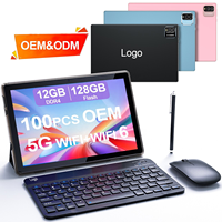 Nueva Tablet PC Inteligente con WiFi de 10.1 Pulgadas, Pantalla IPS, Android 14.0, para Uso Empresarial, con Procesador MTK de Doble Núcleo, Teclado y Ratón, Resistente al Agua