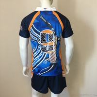 Ensemble de maillot et short de rugby personnalisé avec impression par sublimation, uniforme de rugby indigène