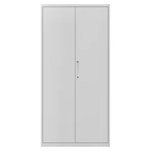 Nouveau 2 portes en acier inoxydable meubles balançoire porte en verre archive métal classement grand classeur bureau livre étui avec serrure