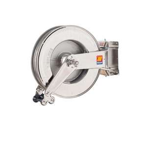 MECLUBE - 071-2408-600 Stainless steel hose reel AISI 304 <b>swivelling</b> FOR DIESEL 10 bar Mod. SX 550 WITHOUT HOSE HOSE REELS - Product Image 1