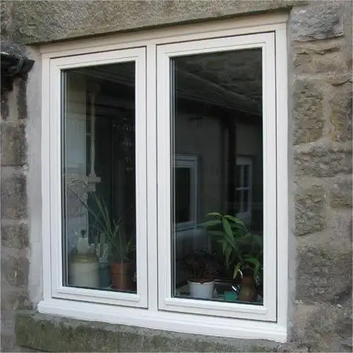 Windproof furacão impacto vidro janelas UPVC janela moldura vinil batente duplo vidro PVC janela