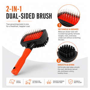 Spazzola Professionale di Lusso <span class=keywords><strong>per</strong></span> la Toelettatura degli Animali Domestici, Popolare e Molto Richiesta <span class=keywords><strong>per</strong></span> <span class=keywords><strong>Cani</strong></span> e Gatti <span class=keywords><strong>a</strong></span> <span class=keywords><strong>Pelo</strong></span> <span class=keywords><strong>Lungo</strong></span> - Product Image 3