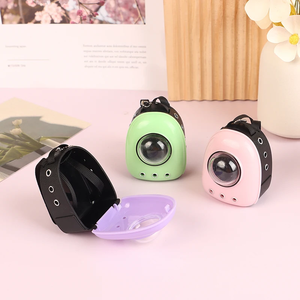 <strong>Small</strong> Pet Ornament Bag Backpack for 15/17cm <strong>Dolls</strong> Cute Mini Pet Cat Space Accessories Made of Durable <strong>Plastic</strong> - Product Image 4