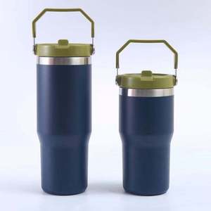 Tazza Termica in Acciaio Inox da 40oz con Isolamento Sottovuoto, Cannuccia Pieghevole e Manico, Simpatica Tazza con Rivestimento in Polvere per Bambini - Product Image 3