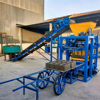 Machine semi-automatique QT4-24 pour la fabrication de briques creuses en ciment et cendres volantes, pour blocs creux et pavés