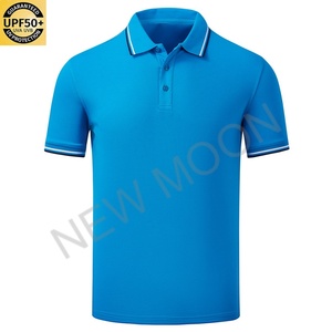 Polo d'été personnalisé avec logo, impression de haute qualité, séchage rapide, col rond, coupe ajustée, t-shirt pour homme, tissu de haute qualité - Product Image 5