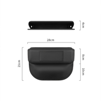 Pochette de rangement en cuir durable pour l'espace entre les sièges, adaptée aux accessoires intérieurs pour Ford, Jeep, Tesla, Audi, VW, BMW