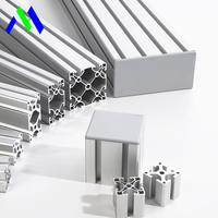 Profil Ekstrusi Aluminium OEM Kustom 6061 6063 Permukaan Anodized Komponen Struktural Industri Profil Aluminium