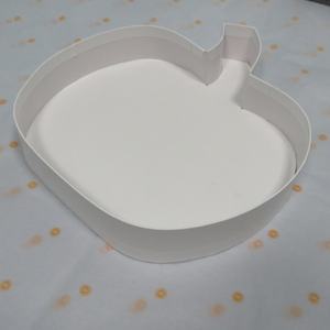 Boîte cadeau en forme de pomme en carton blanc pour bonbons, friandises, cupcakes et plats - Product Image 3