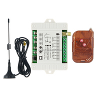 433MHz AC110V-240V Sakelar Remote Control Universal 2 Saluran dengan Kontrol Suara & Fungsi Timer-Pasangan Pemancar & Penerima