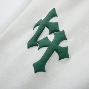 Shorts pour hommes en coton d'été de style hip-hop personnalisés en gros, imprimé court et bouffant, décoration en forme de V avec cordons, taille plus - Product Image 5