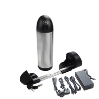 بطارية ليثيوم للدراجات الكهربائية Hi-Power S003-2 على شكل زجاجة ماء، 24 فولت 36 فولت 48 فولت، 10-24.5 أمبير ساعة، مع نظام إدارة البطارية 15 أمبير/20 أمبير/25 أمبير وقفل بمفتاح