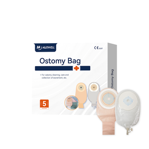 Sac de colostomie médical réutilisable monobloc drainable avec filtre anti-odeur, <span class=keywords><strong>bride</strong></span> hydrocolloïde douce pour la peau, capacité 550 ml pour stomie - Product Image 2
