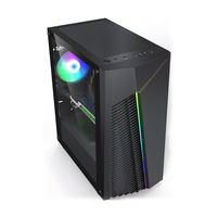 SAMA ARGB – coque de jeu à rayures micro atx, installation facile, dernière coque de pc de jeu officielle