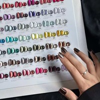 Gel à ongles effet œil de chat dégradé 100 couleurs, collection automne-hiver, éclaircissant, ensemble haut de gamme avec couche de finition, gel à ongles renforcé