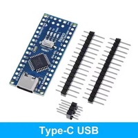 Placa Controladora de Microcontrolador NANO V30 Nano V3.0 ATMEGA328P CH340 2014 con Interfaz Tipo-C