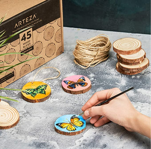 Cerchi rotondi naturali non finiti in <span class=keywords><strong>legno</strong></span> di <span class=keywords><strong>abete</strong></span> artigianato fai-da-te in <span class=keywords><strong>legno</strong></span> tagliati con corteccia - Product Image 5