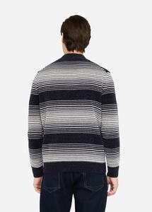 Pull à col roulé classique pour <span class=keywords><strong>homme</strong></span> en mélange de laine mérinos fine pour un look maritime intemporel - Product Image 2
