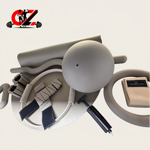 Nouvel ensemble d'accessoires Pilates 2026 : Haltères en silicone, poids de cheville, anneau Pilates pour femmes, beige et marron, kit d'entraînement Pilates - Product Image 2