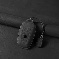 Porte-clés de voiture en cuir pour BMW X1 X3 X5 X6 X7 F20 F15 F16 F48 G20 G30 G01 G02 G05 G11 G32 1 3 7 Series Porte-clés Accessoires en daim