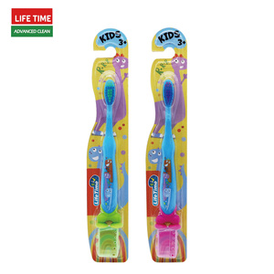 Cepillo de Dientes Infantil con Mango de Dibujos Animados y Cubierta, Limpieza Profesional, Brosse Dents Pour Enfants con Agarre Cómodo - Product Image 1