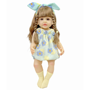 Muñecas de bebé Reborn de vinilo de 24 pulgadas, cuerpo completo de silicona, muñeca de niña recién nacida, muñecas de bebé Reborn de silicona suave - Product Image 1