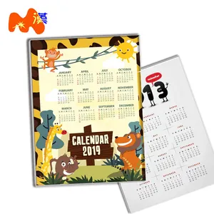 Custom printed magnetic calendar fashion home decoration school children DIY record paste sublimation blank refrigerator magnet