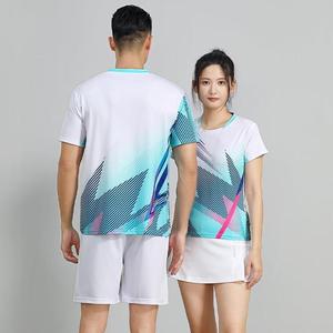 OEM Custom Heren Badminton Sport T-shirt Snel Droogend Ademend Unisex Atletiek Pickleball Tennis Shirt voor Clubactiviteiten - Product Image 4