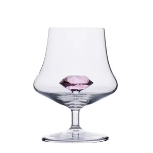 Benutzer definierte 250ml Top Qualität mund geblasen kreative bleifreie Becher Weinglas