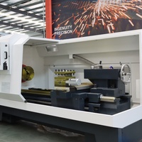 Machine de fraisage et de tournage CNC horizontale CK6165E à haute automatisation, programmation simplifiée, haute précision, robuste pour le contrôle