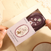 Paquete de Pegatinas de Vinilo Brillante Impermeables y Ecológicas Serene Florals - Adhesivo Duradero de Gran Fijación, Tema Floral en Caja, DIY