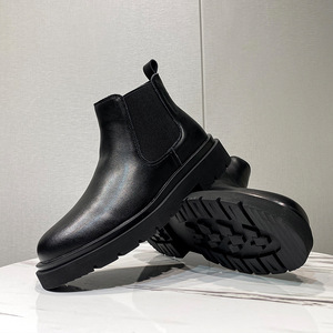 Bottes <span class=keywords><strong>Chelsea</strong></span> élégantes pour hommes, design personnalisé, antidérapantes, à <span class=keywords><strong>semelle</strong></span> épaisse, pour la rue et les activités de plein air - Product Image 1
