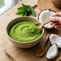 Poudre de Matcha Fraîche Saveur Noix de Coco Premium Nouvelle Boîte de 1kg en Vrac Thé 100% Naturel et Sain pour Latte & Smoothies