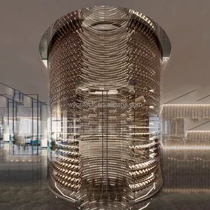 <span class=keywords><strong>Cantinetta</strong></span> Vini da Incasso in Acciaio Inox dal Design Moderno, Porta in Vetro, Controllo Temperatura Multi-Zona, Controllabile tramite App - Product Image 1