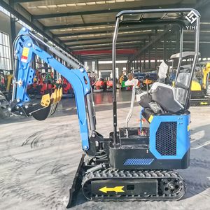 Miniexcavadora compacta CE EPA de 1 <span class=keywords><strong>a</strong></span> 2 toneladas con martillo hidráulico, barrena, cucharón, orugas de goma, cabina cerrada/abierta y giro de cola cero - Product Image 5