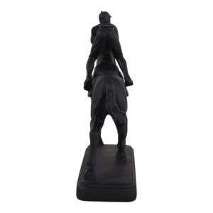 Statuetta di Cavallo e Jockey in Resina, Scultura per Arredamento Casa, Soggiorno, Ufficio, Bagno - Product Image 5