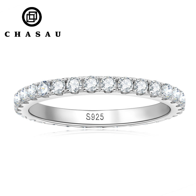 moissanite marquis and baggier eternity band