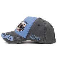 Gorra de Béisbol Retro Desgastada de Cuatro Estaciones para Hombre y Mujer, con Parches Bordados a la Moda, Ajustable
