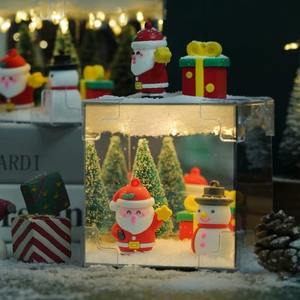 Divertido <span class=keywords><strong>Cubo</strong></span> <span class=keywords><strong>de</strong></span> <span class=keywords><strong>Rubik</strong></span> DIY Luz <span class=keywords><strong>de</strong></span> noche <span class=keywords><strong>de</strong></span> Navidad lámpara <span class=keywords><strong>de</strong></span> espejo <span class=keywords><strong>de</strong></span> vidrio acrílico regalo hecho a mano para niños - Product Image 6