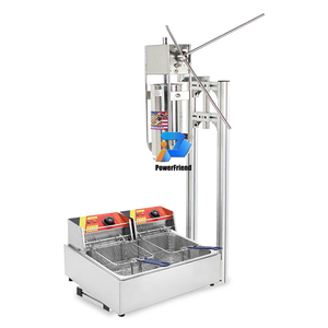 China al por mayor España <span class=keywords><strong>Mini</strong></span> Churros que hace la máquina con freidora llenadora de alta eficiencia de acero inoxidable eléctrico para Harina de panadería - Product Image 3