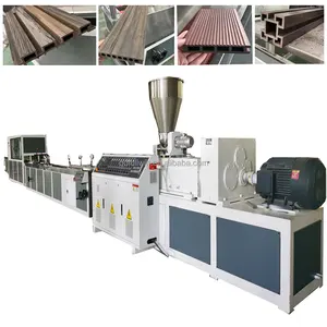 WPC Decking Boards Making Machine Composite Machine Plastic Wood Extruder Equipment