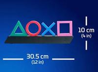 Lampe LED décorative de style néon pour salle de jeu réactive à la musique, icône Playstation, lumière nostalgique