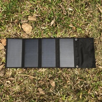 Panel Solar portátil para acampar Ipx4, 3 puertos Usb, 28W, 5V, 4,8a, Max, resistente al agua, Compatible con Iphone